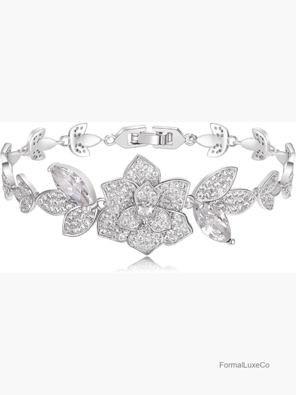 Cubic Zirconia Tennis Bracelet Elegant Bridal Wedding Prom Party Gift